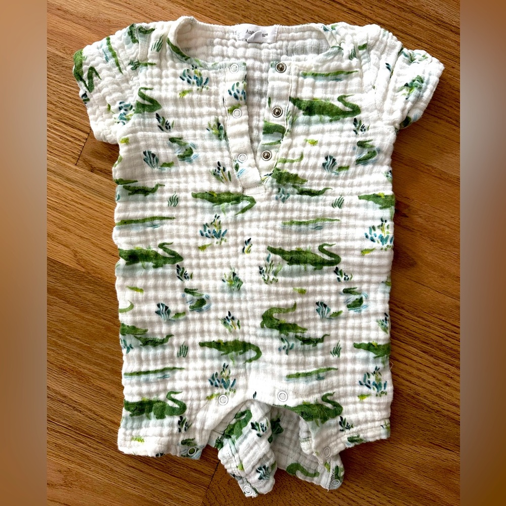 Angel Dear Alligator Romper